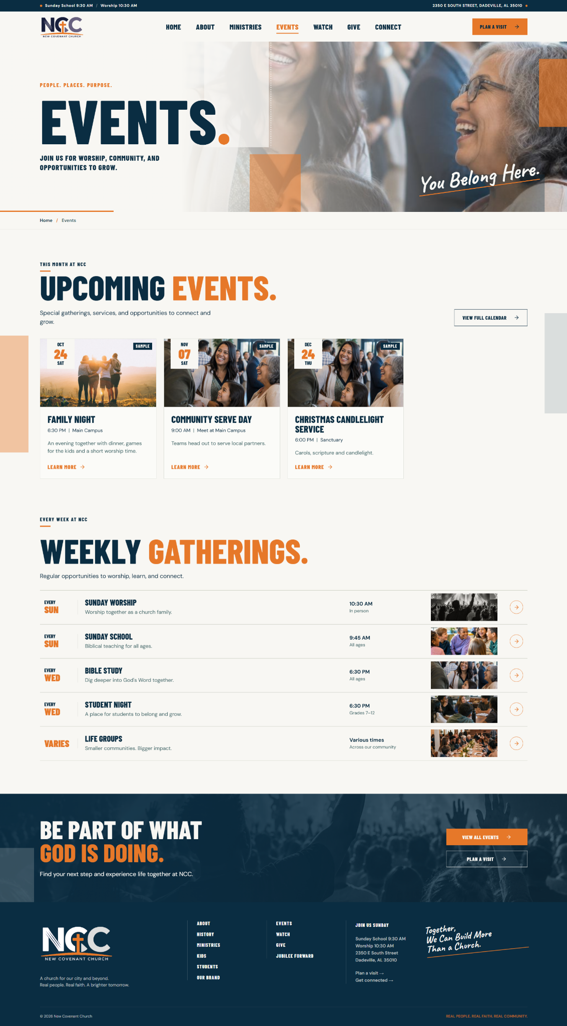 Event graphic on the NCC site
