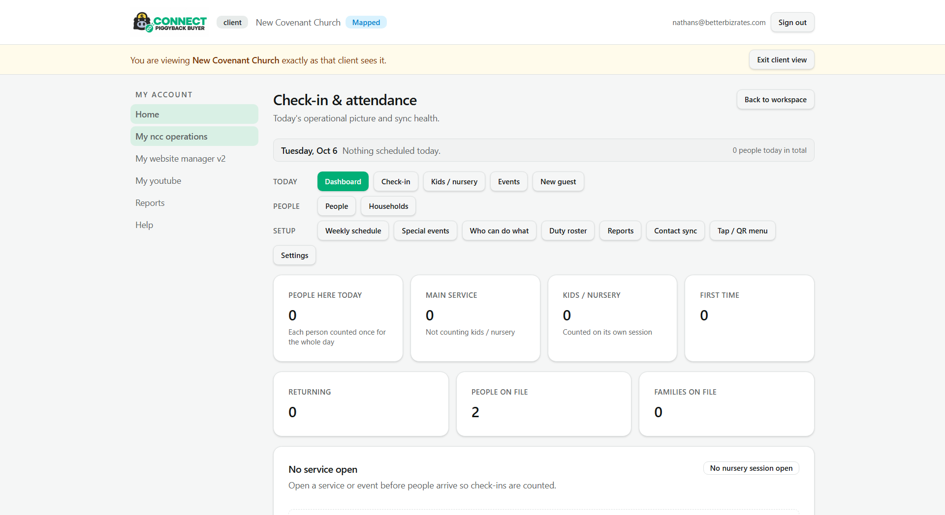 Attendance dashboard