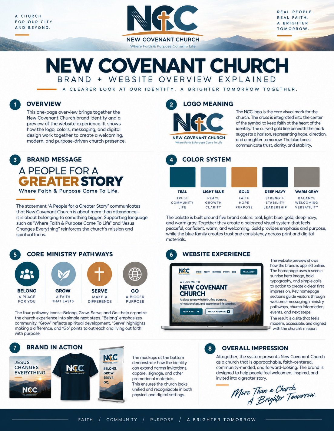 NCC brand board